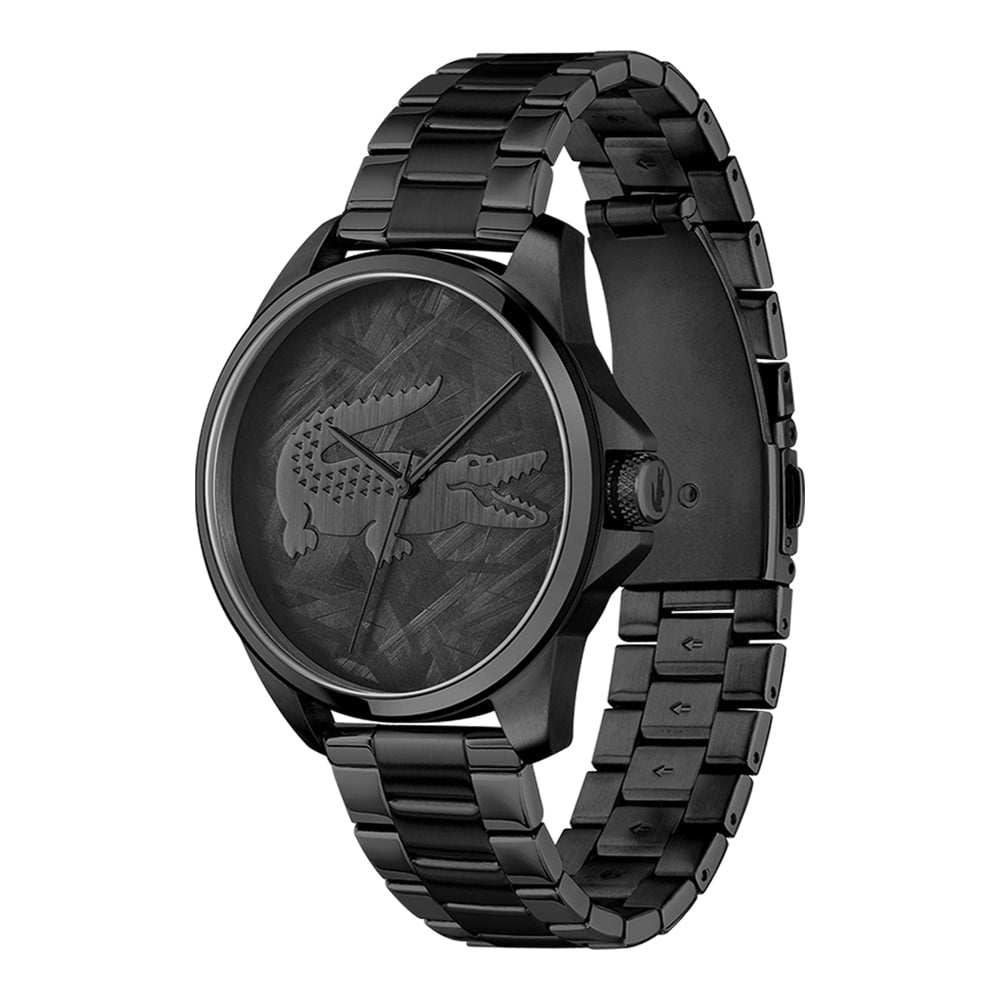 LACOSTE Men's Le Croc Black Steel Watch 2011396