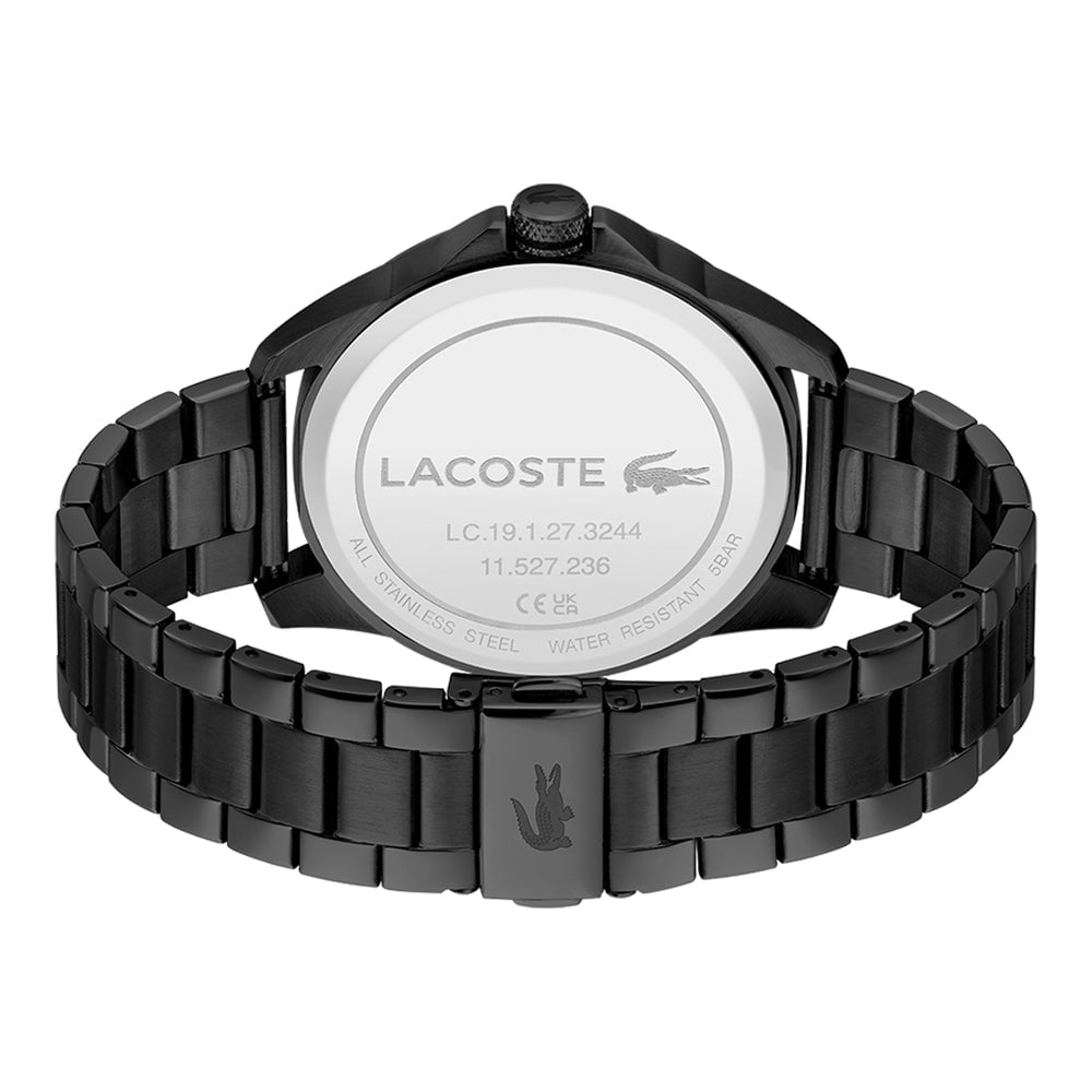 LACOSTE Men's Le Croc Black Steel Watch 2011396