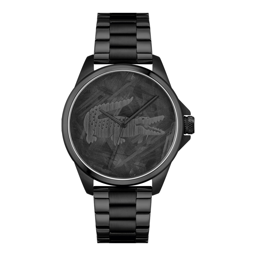 LACOSTE Men's Le Croc Black Steel Watch 2011396