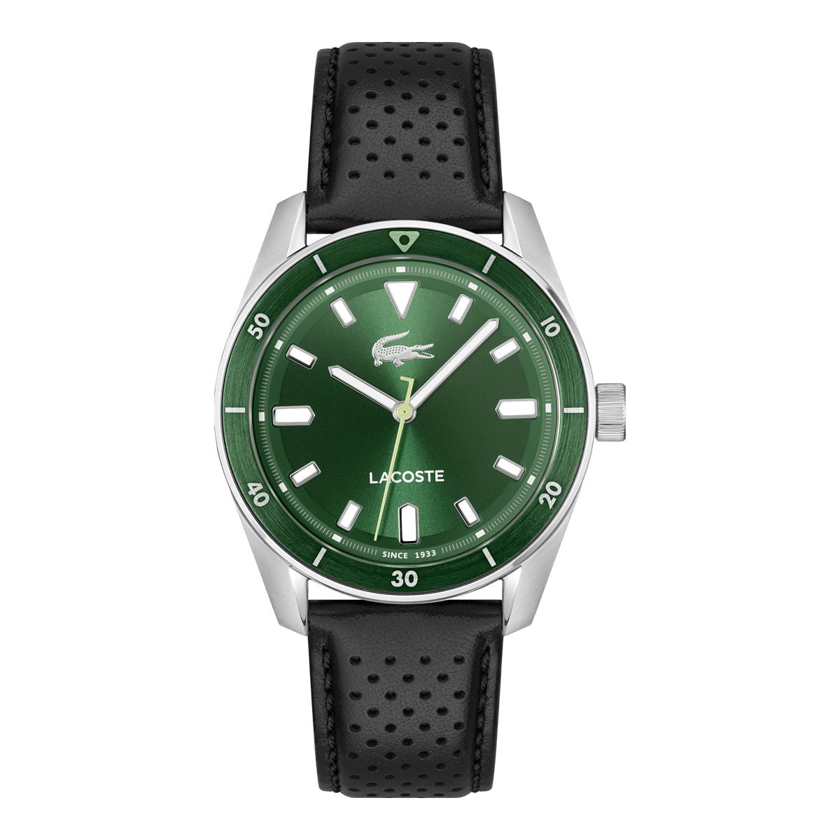 LACOSTE Men's Boston Black Leather Watch 2011423