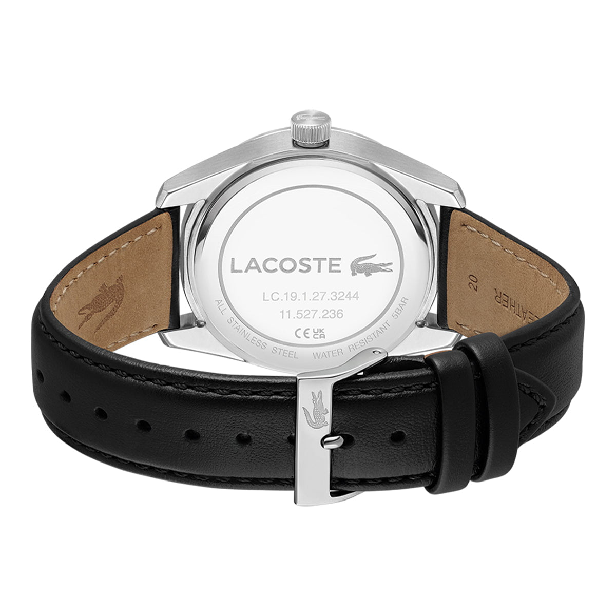 LACOSTE Men's Boston Black Leather Watch 2011423