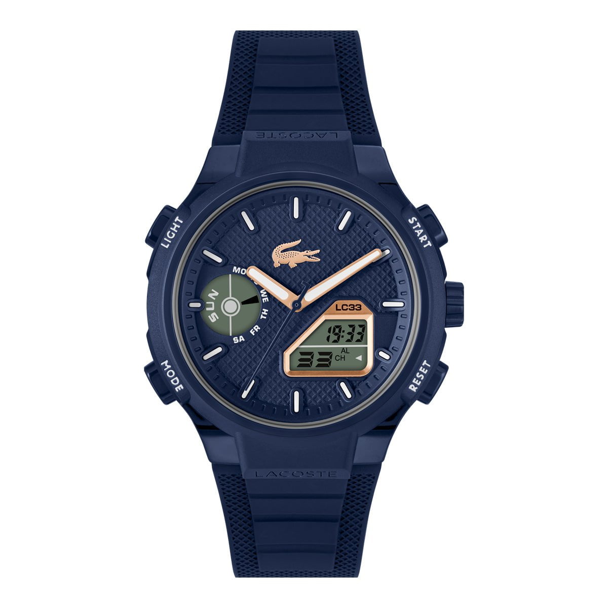 LACOSTE Men's LC33 Blue Silicone Watch 2011434