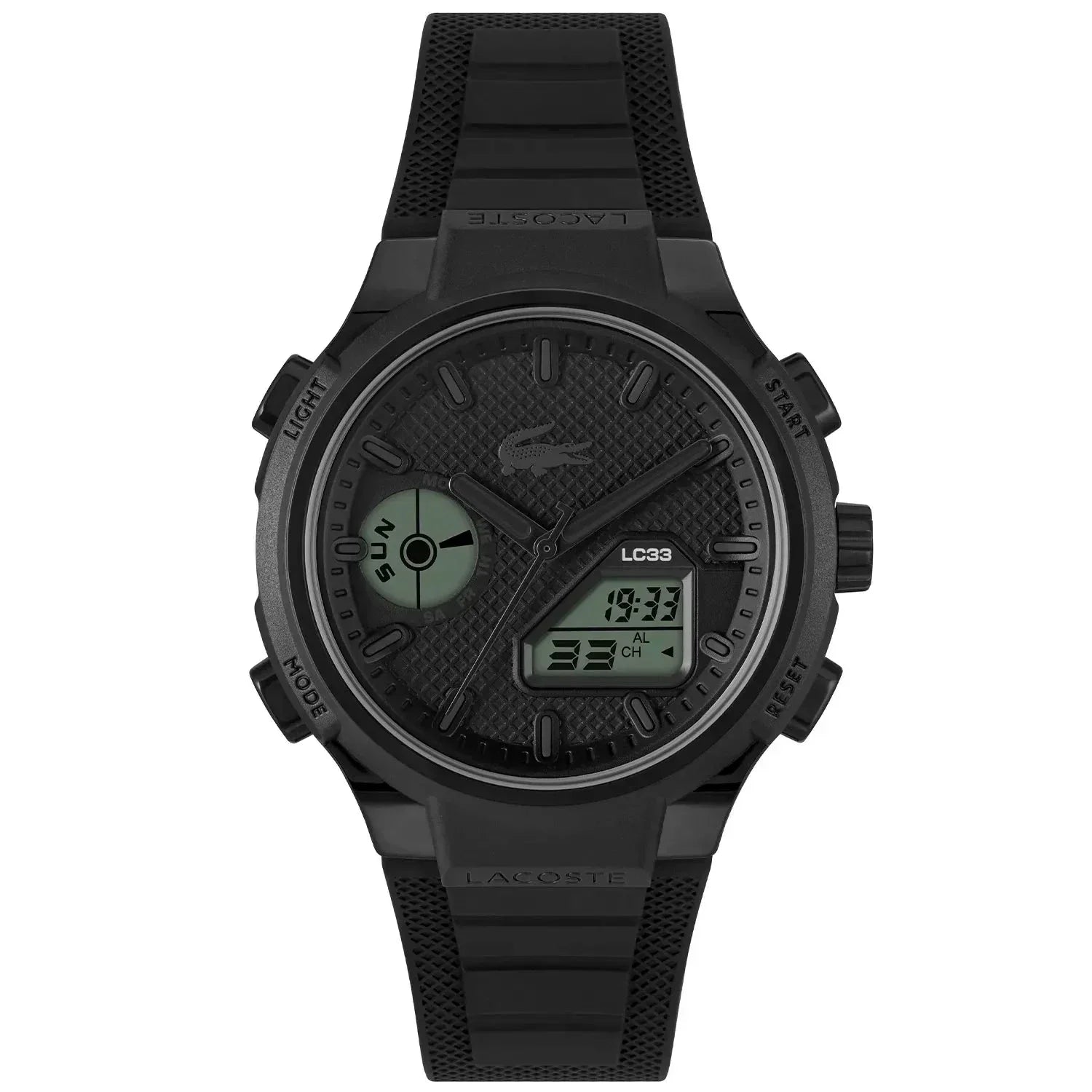 LACOSTE Men's LC33 Black Silicone Watch 2011447