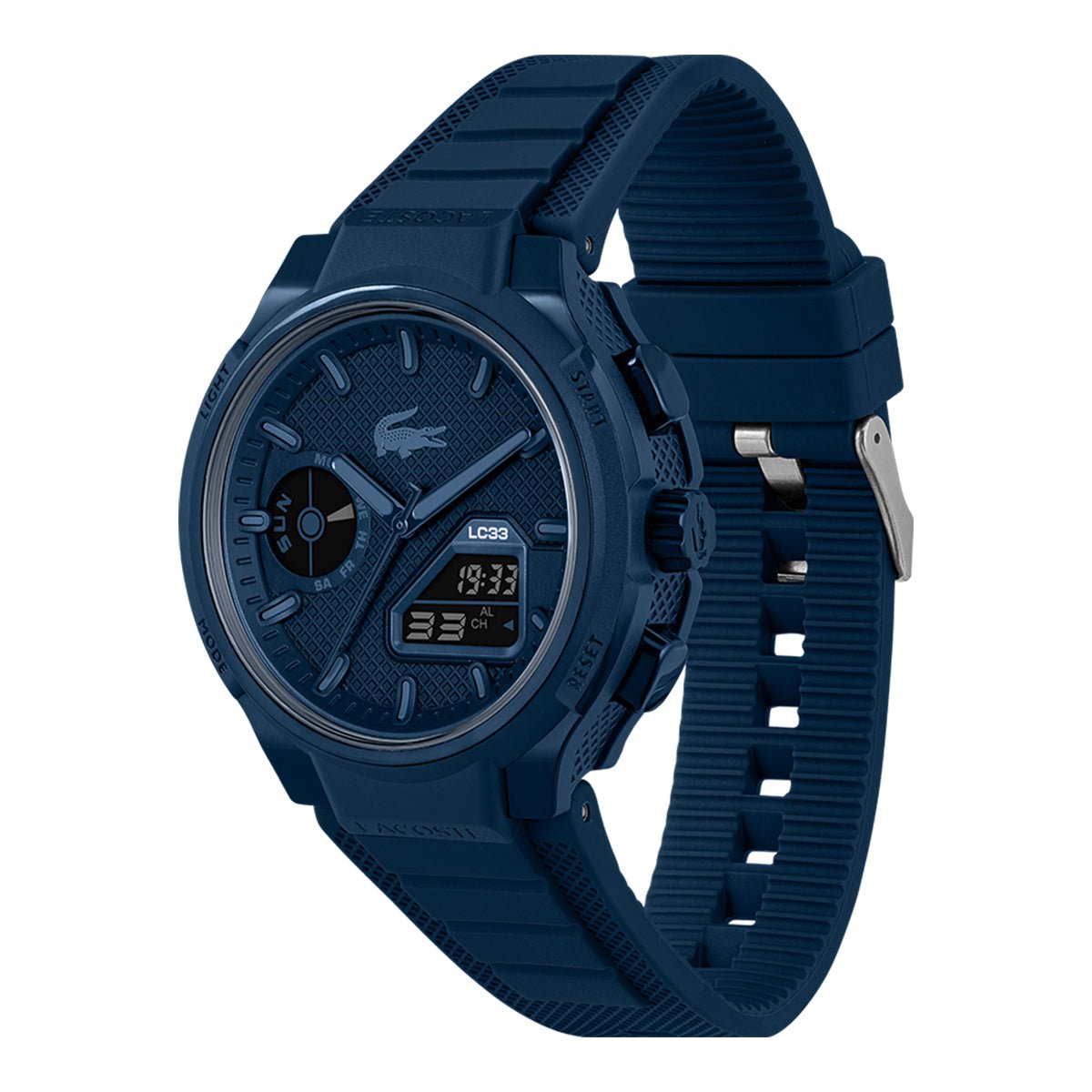 LACOSTE Men's LC33 Blue Silicone Watch 2011448