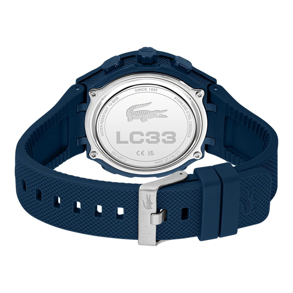 LACOSTE Men's LC33 Blue Silicone Watch 2011448