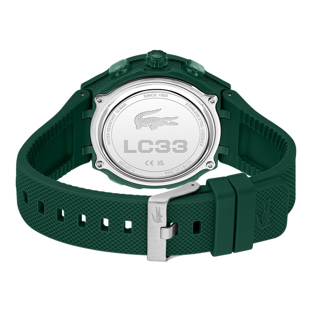 LACOSTE Men's LC33 Green Silicone Watch 2011449