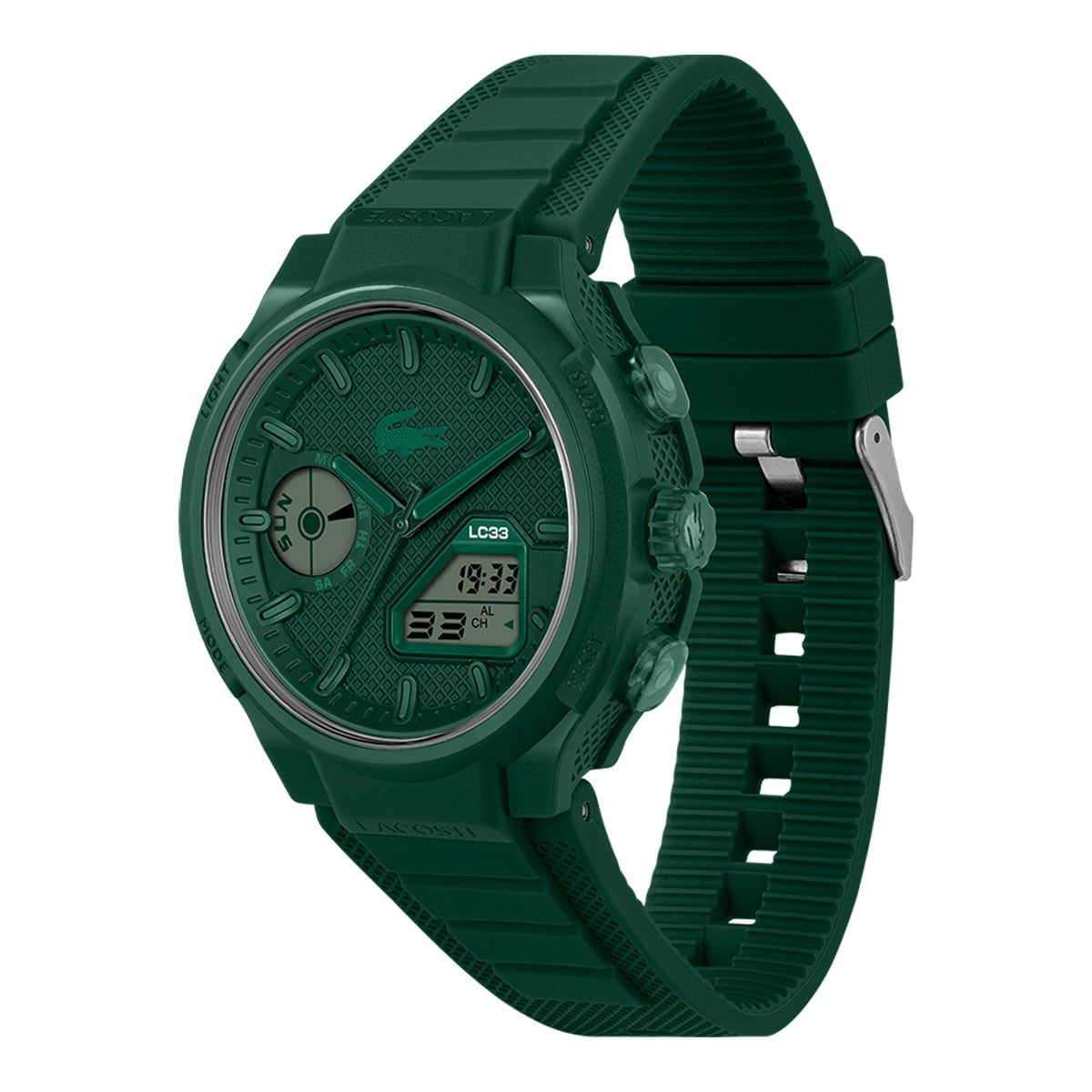 LACOSTE Men's LC33 Green Silicone Watch 2011449
