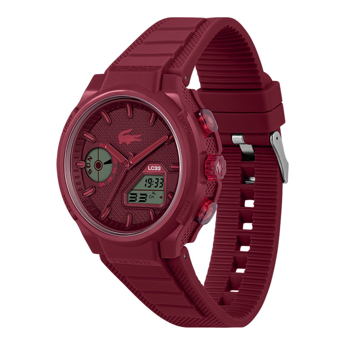 LACOSTE Men's LC33 Red Silicone Watch 2011450