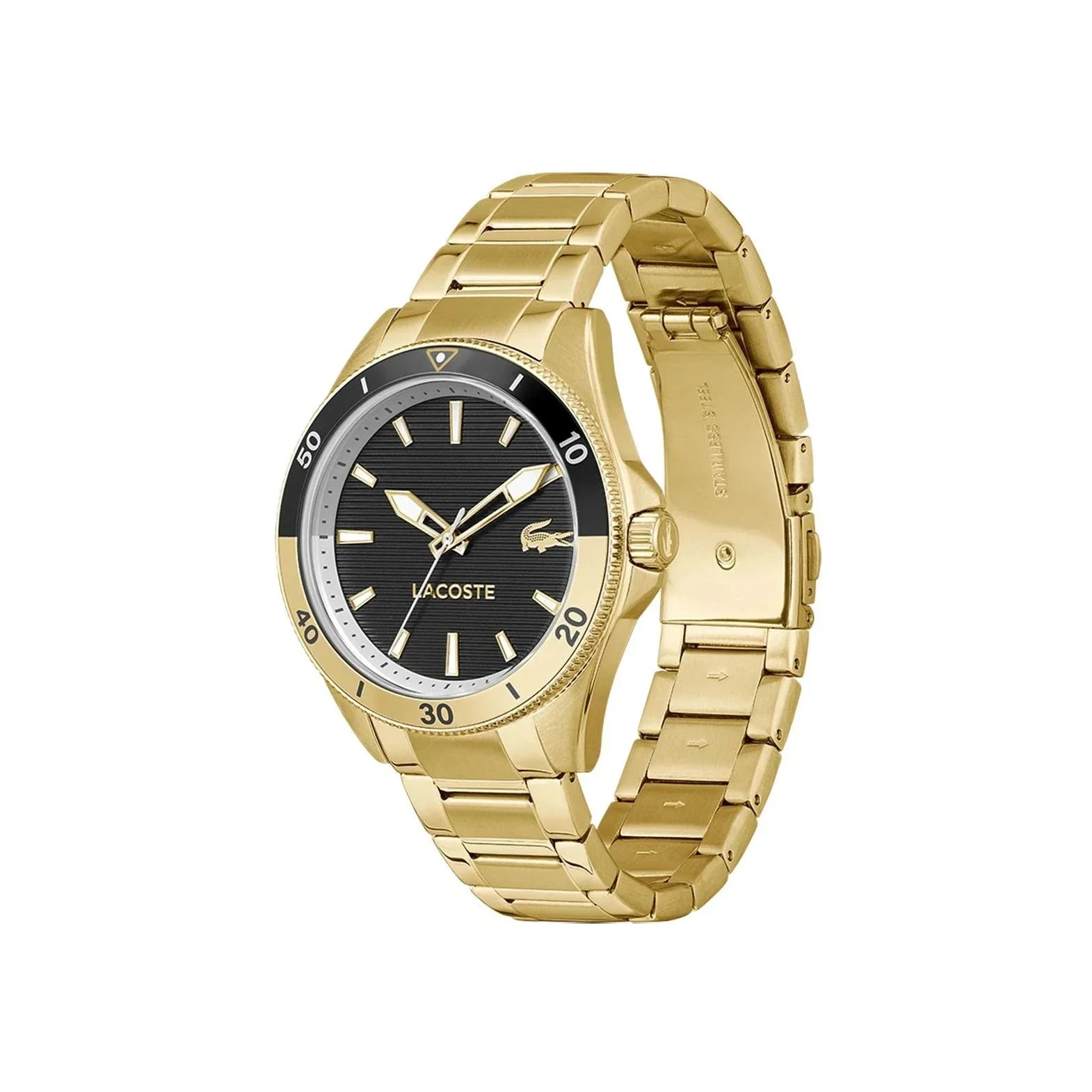 LACOSTE Men's Mainsail Gold Steel Watch 2011459