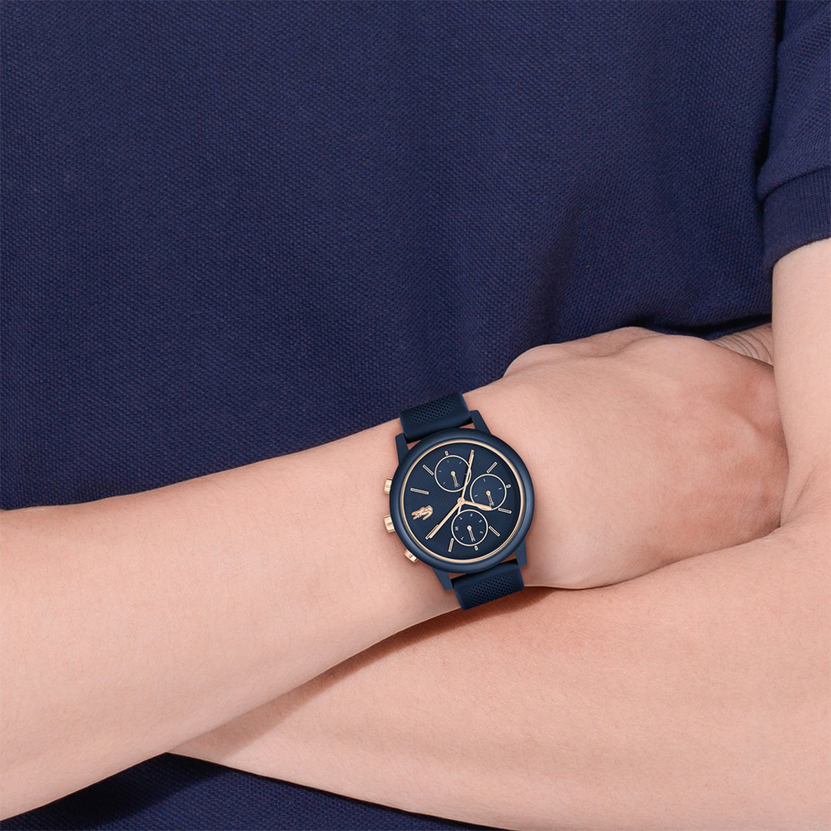 LACOSTE Men's 12.12 Move Green Silicone Watch 2011470