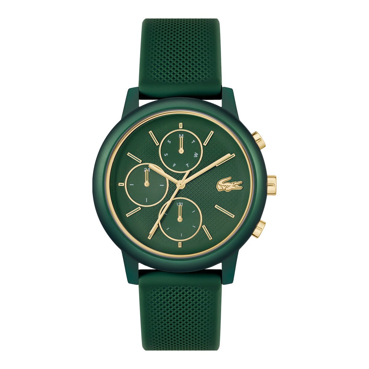 LACOSTE Men's 12.12 Green Silicone Watch 2011471