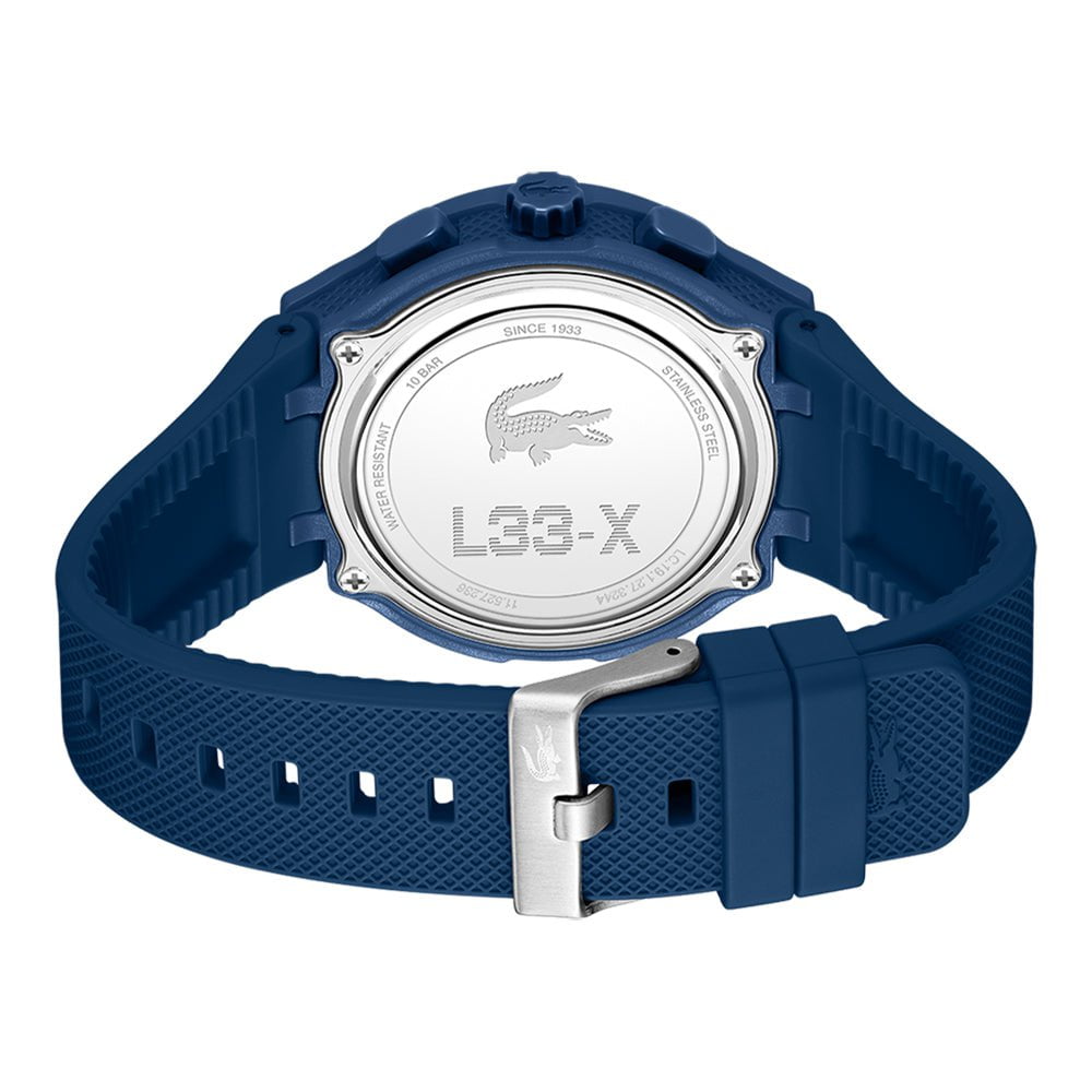 LACOSTE Men's L33-X Silicone Watch Blue 2011370