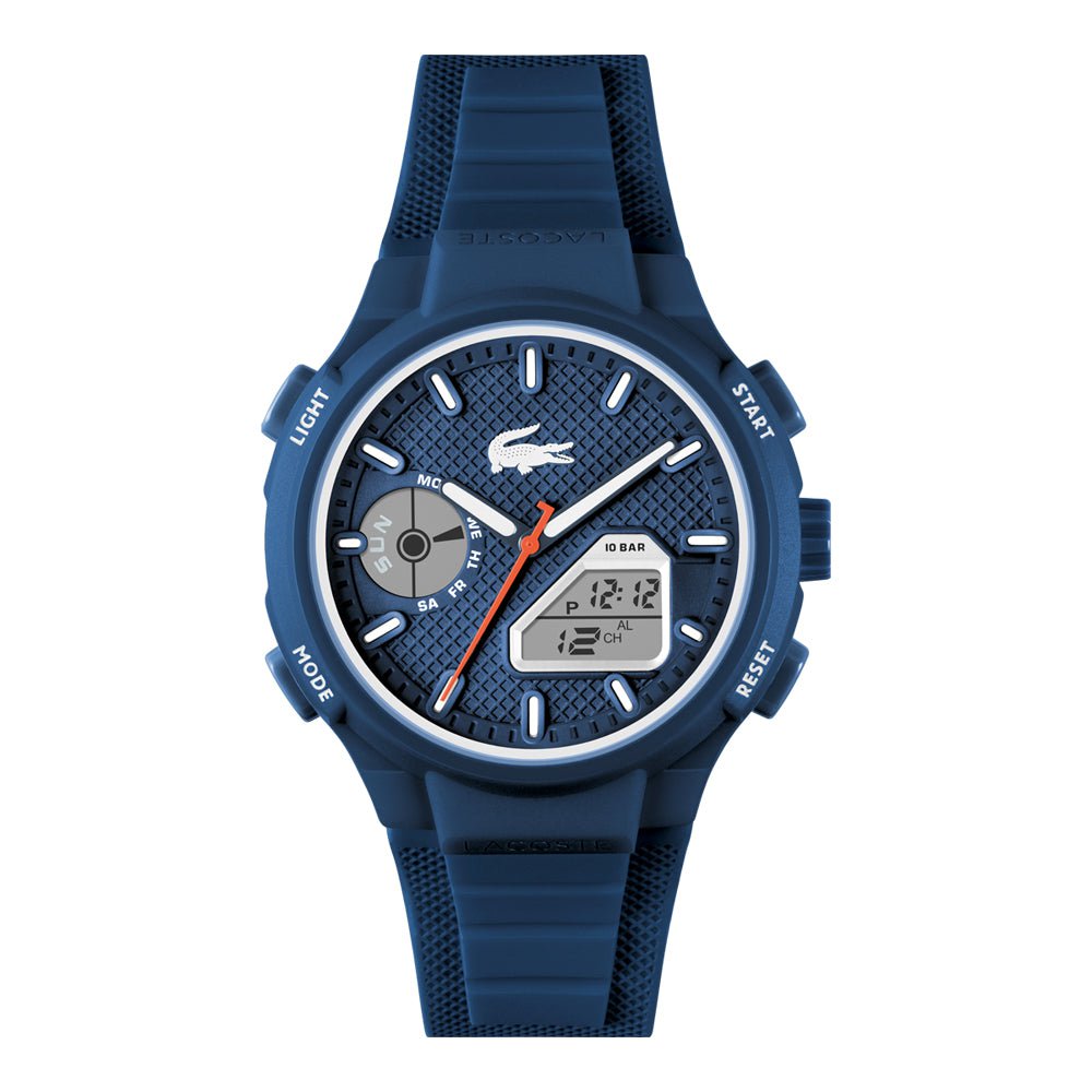 LACOSTE Men's L33-X Silicone Watch Blue 2011370