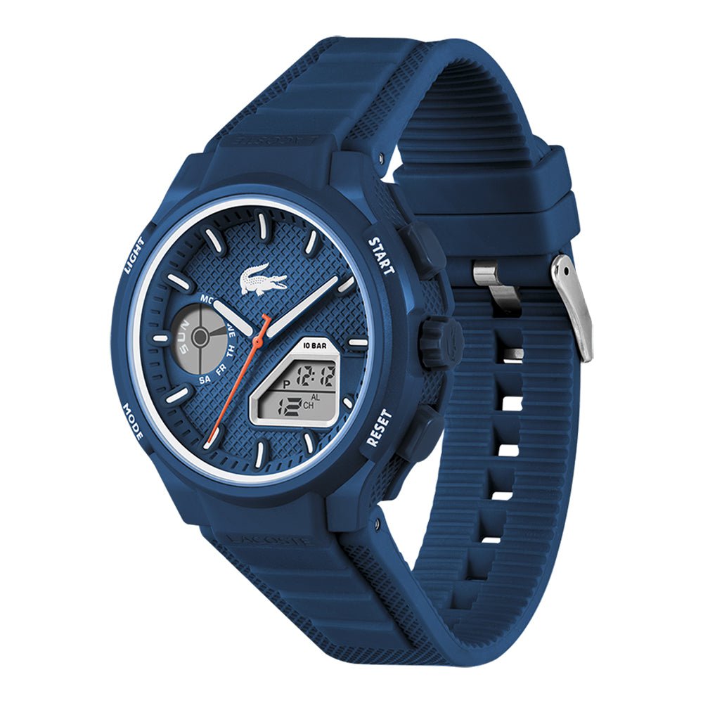 LACOSTE Men's L33-X Silicone Watch Blue 2011370