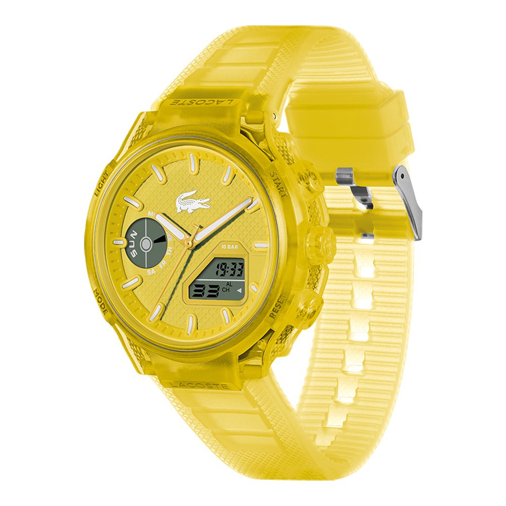 LACOSTE Men's LC33 Yellow Silicone Watch 2011430
