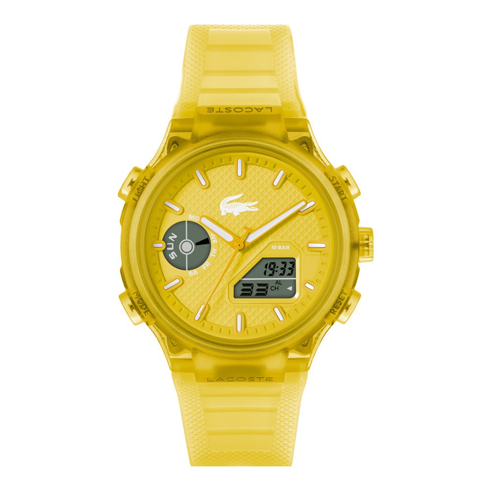 LACOSTE Men's LC33 Yellow Silicone Watch 2011430