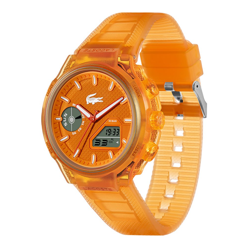 LACOSTE Men's LC33 Orange Silicone Watch 2011431