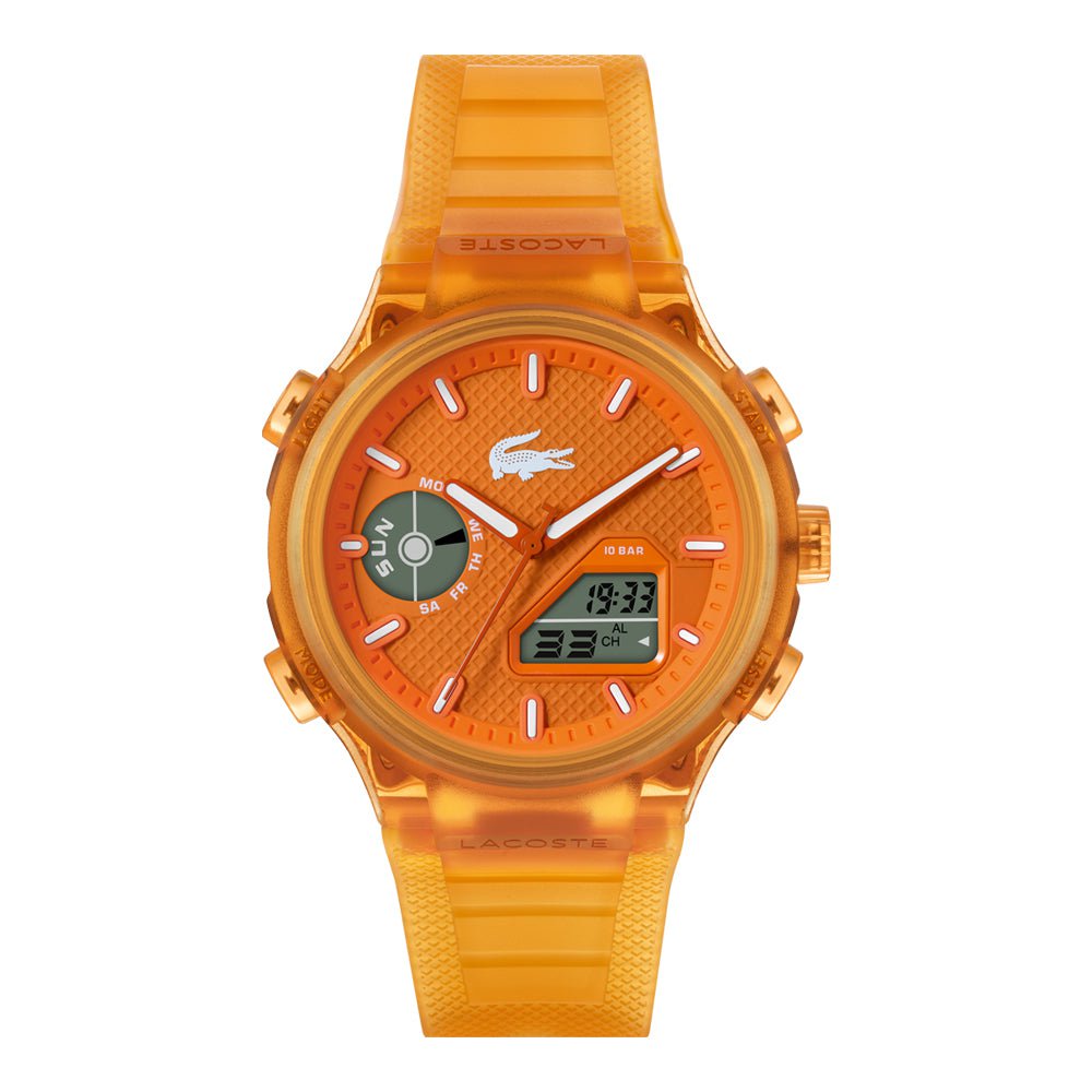 LACOSTE Men's LC33 Orange Silicone Watch 2011431