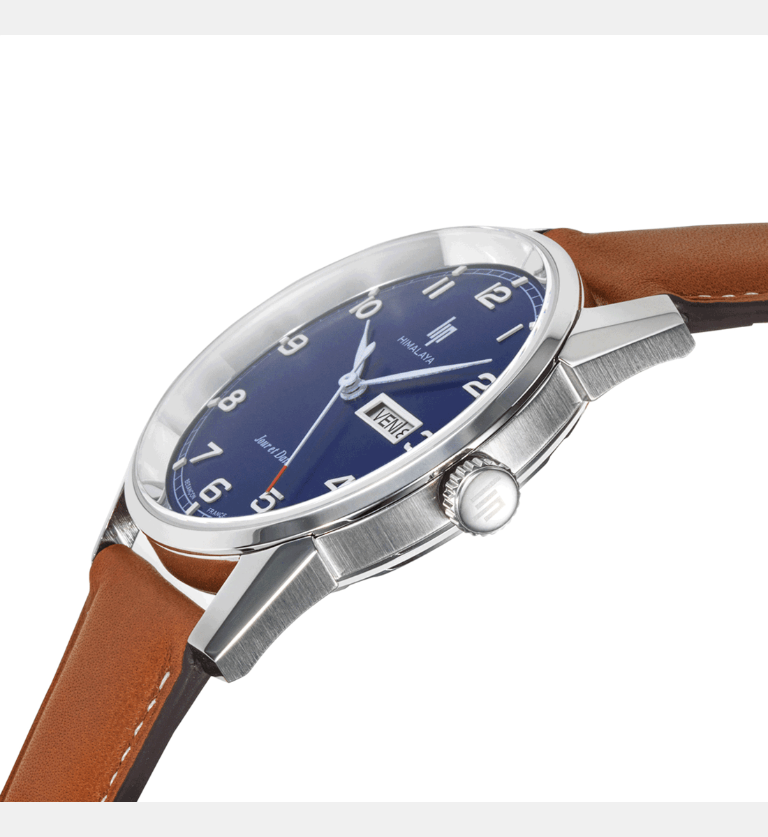 LIP Men's Himalaya Brown Leather Watch 671705