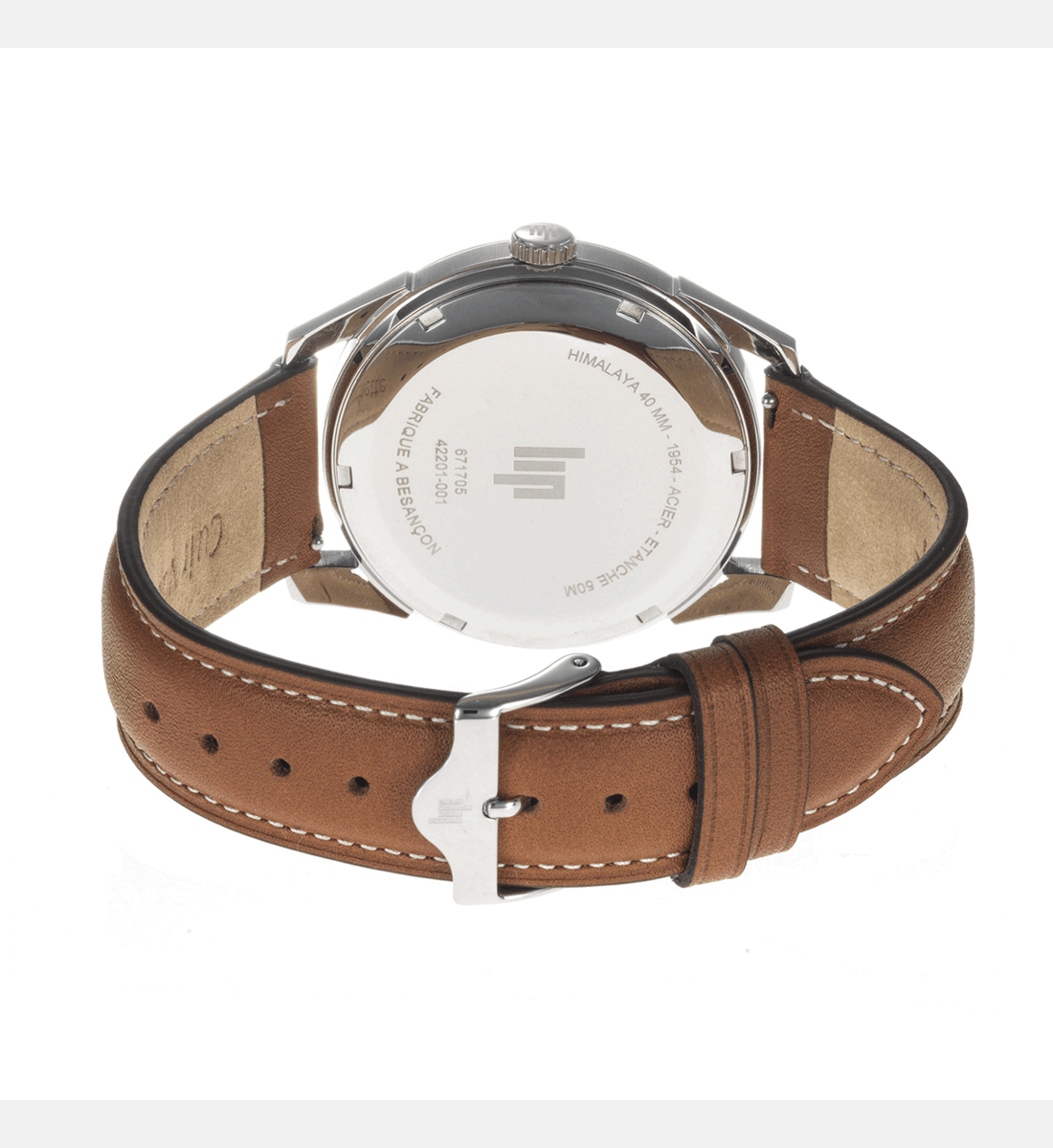 LIP Men's Himalaya Brown Leather Watch 671705