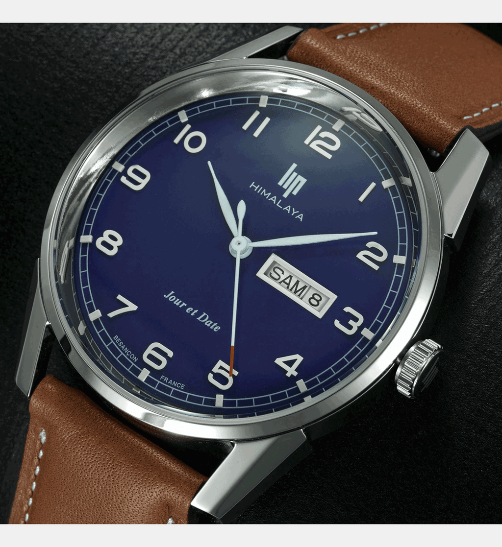 LIP Men's Himalaya Brown Leather Watch 671705