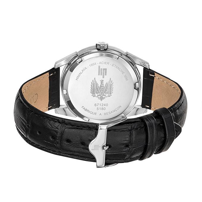 LIP Men's Himalaya Black Leather Watch 671240