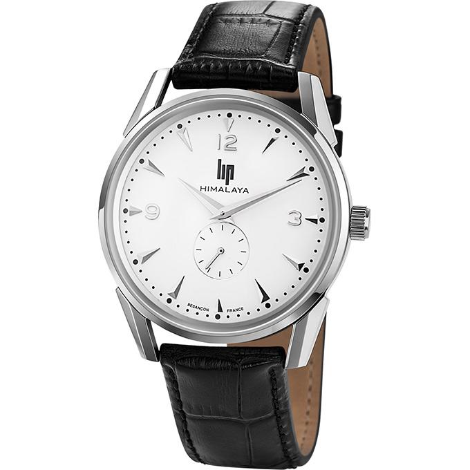 LIP Men's Himalaya Black Leather Watch 671240