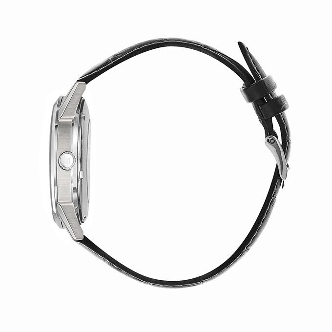 LIP Men's Himalaya Black Leather Watch 671240