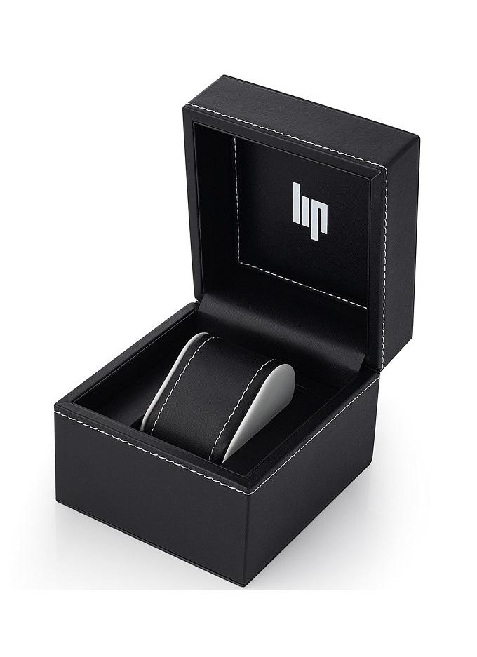 LIP Men's Himalaya Black Leather Watch 671240
