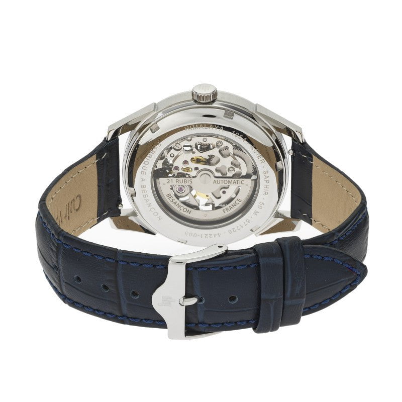 LIP Men's Himalaya Automatic Blue Leather Watch 671725