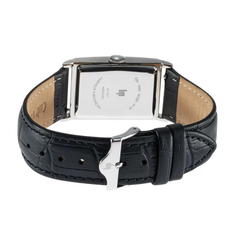 LIP Men's Churchill Black Leather Watch 671927
