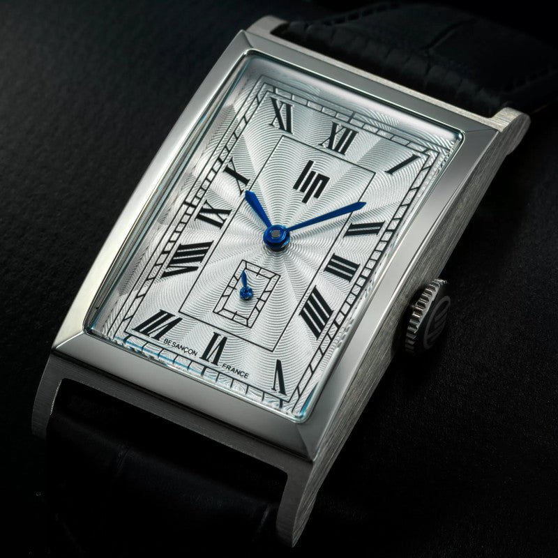 LIP Men's Churchill Black Leather Watch 671927