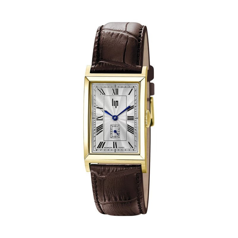 LIP Men's Churchill Brown Leather Watch 671928
