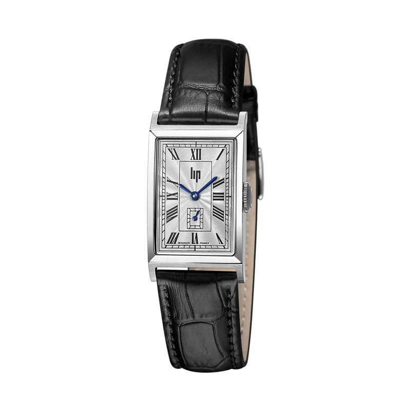 LIP Men's Churchill Black Leather Watch 671929