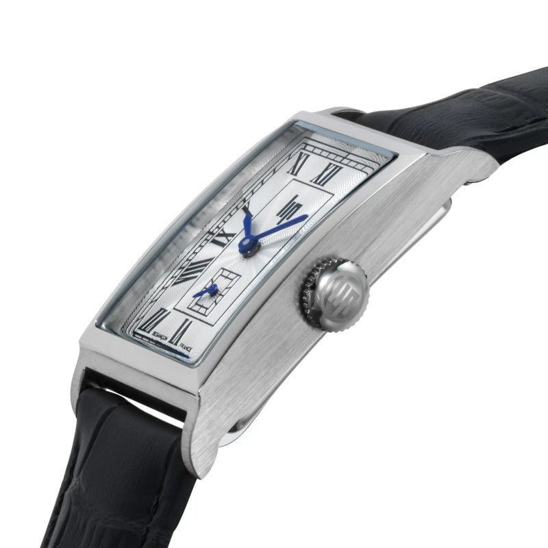 LIP Men's Churchill Black Leather Watch 671929