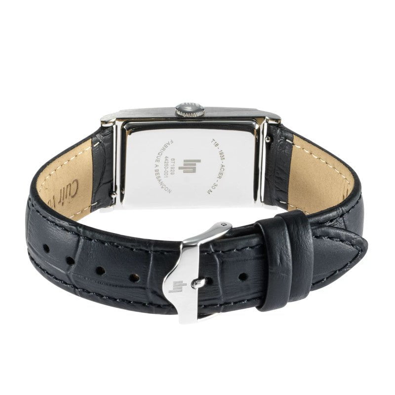 LIP Men's Churchill Black Leather Watch 671929