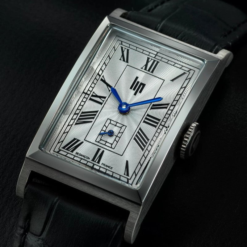LIP Men's Churchill Black Leather Watch 671929
