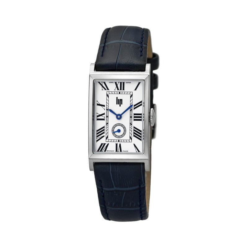 LIP Men's Churchill T18 Black Leather Watch 671937