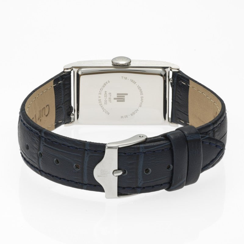 LIP Men's Churchill T18 Black Leather Watch 671937