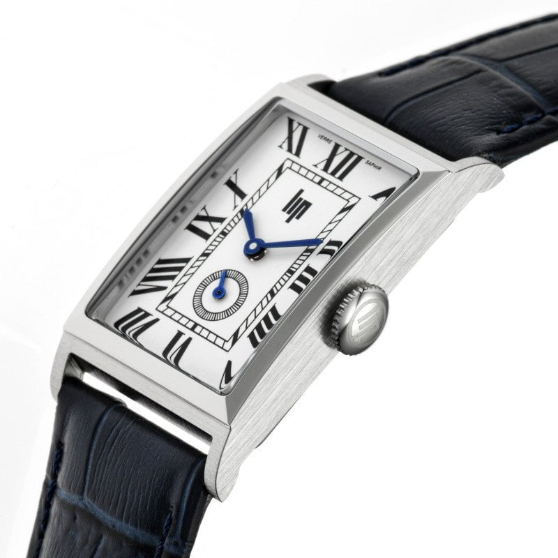 LIP Men's Churchill T18 Black Leather Watch 671937
