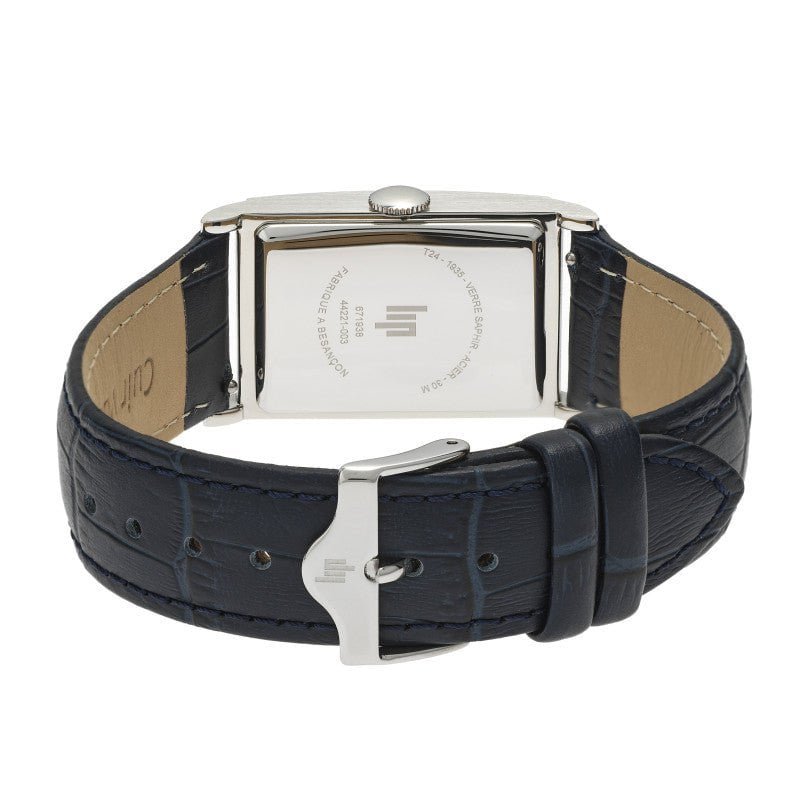 LIP Men's Churchill Black Leather Watch 671938