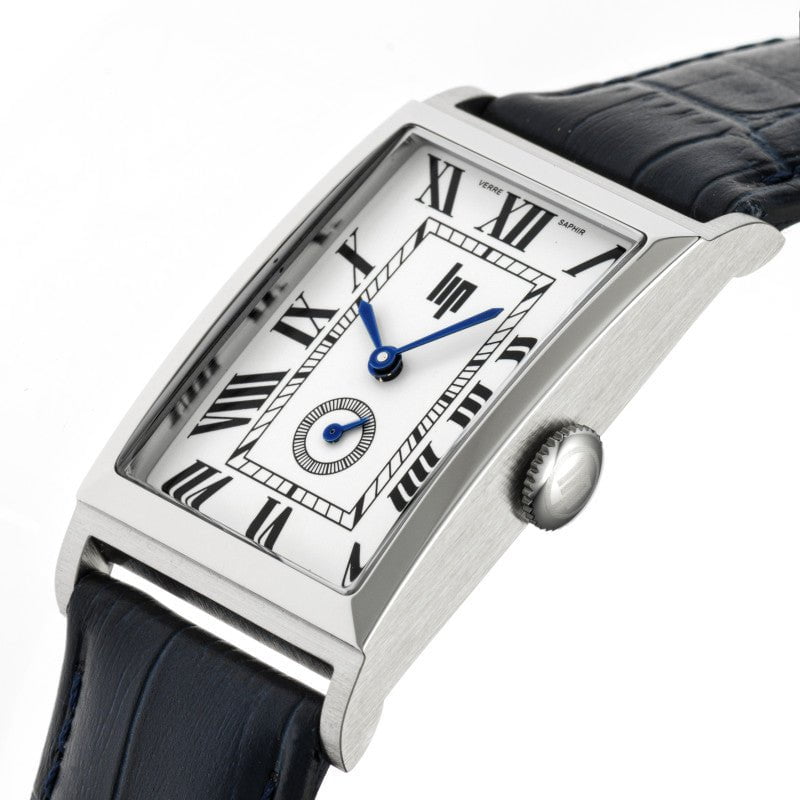 LIP Men's Churchill Black Leather Watch 671938