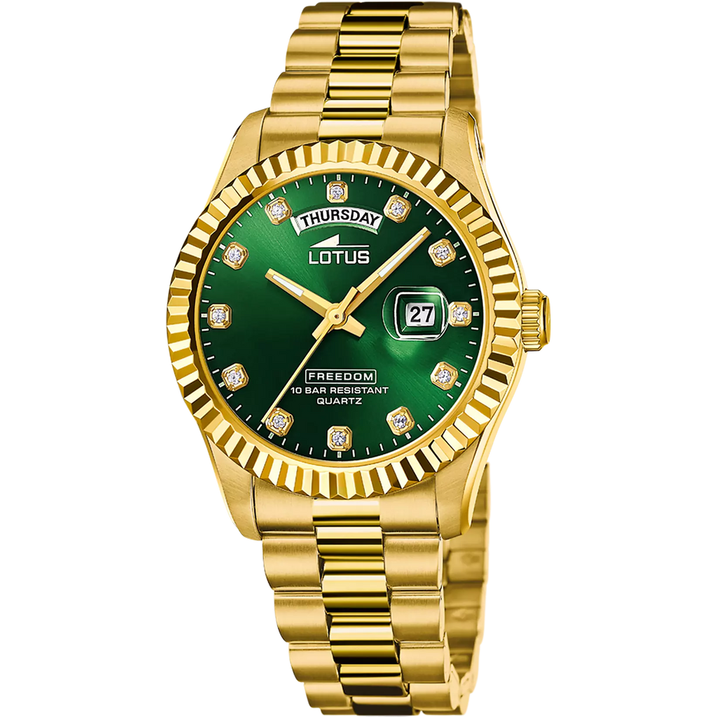 LOTUS Men's Freedom Gold Steel Watch 18857/6