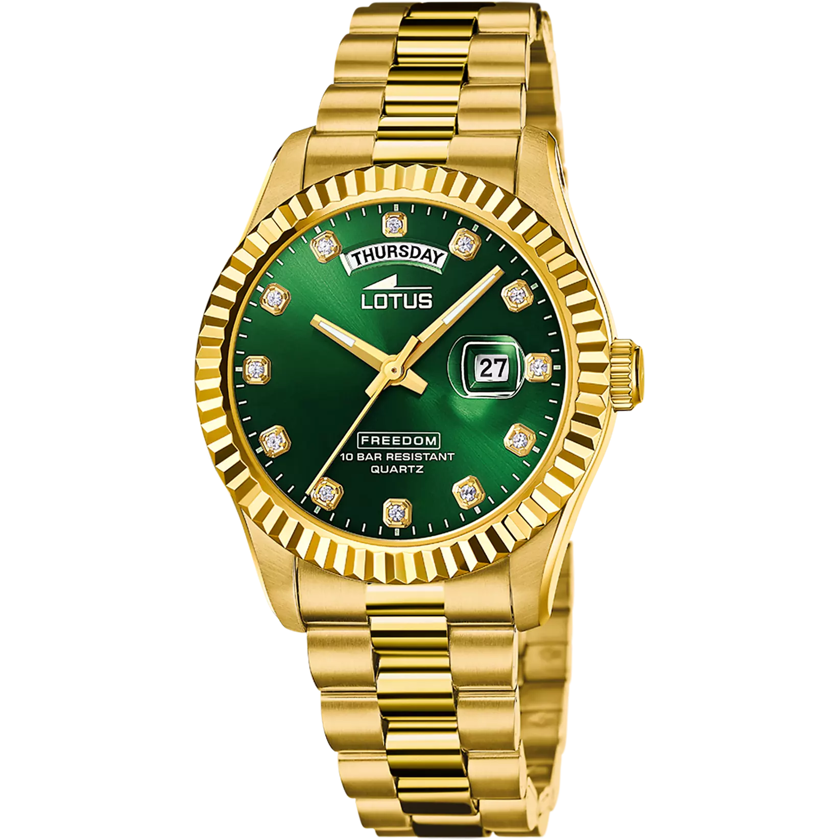LOTUS Men's Freedom Gold Steel Watch 18857/6