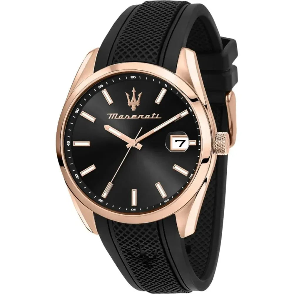 Montre MASERATI Homme Attrazione en Silicone Noir R8851151002