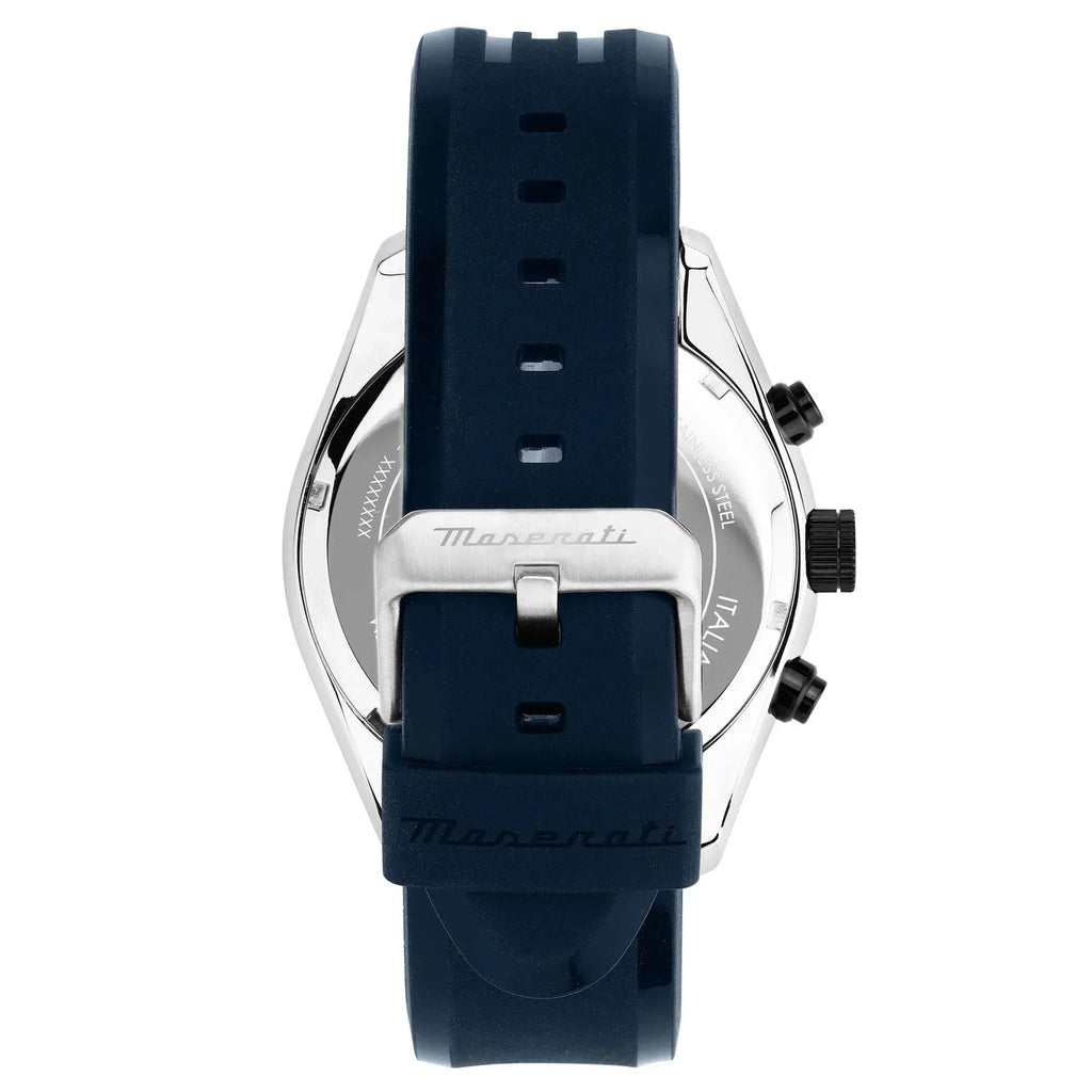 Montre MASERATI Homme Traguardo en Silicone Bleu R8871612046