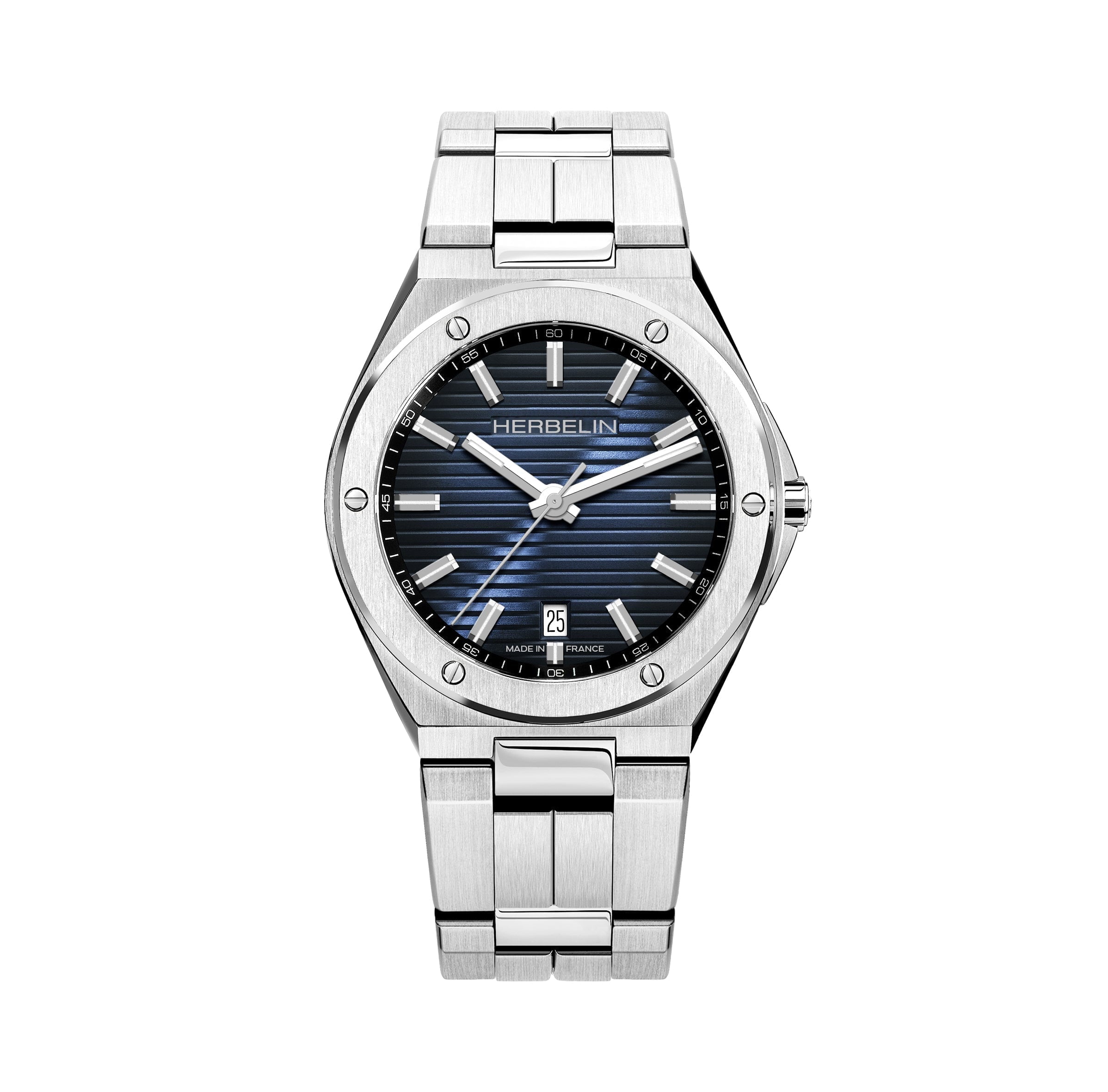 HERBELIN Men's Cap Camarat Steel Watch 12245B15