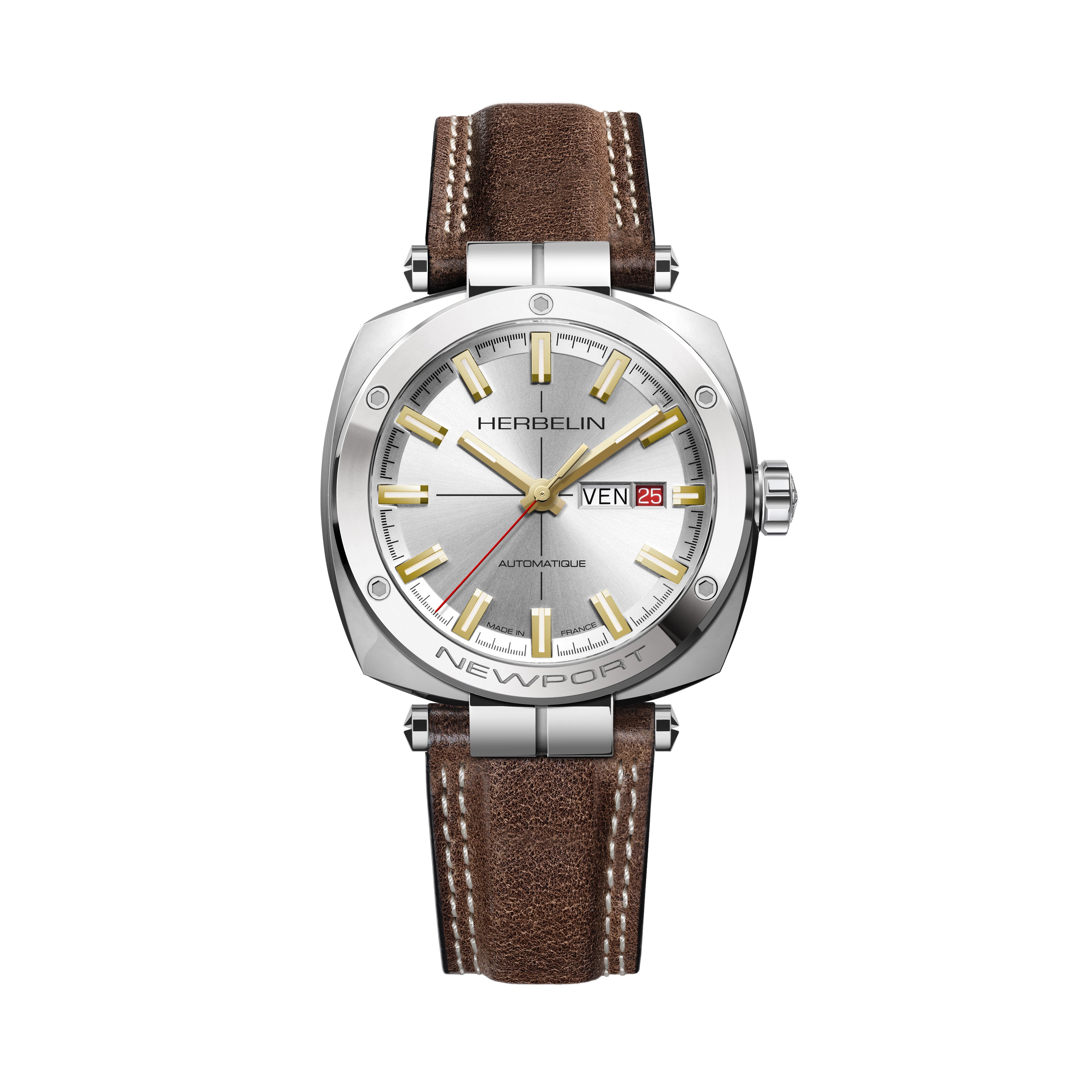 HERBELIN Men's Newport Heritage Automatic 1764T11BR Watch