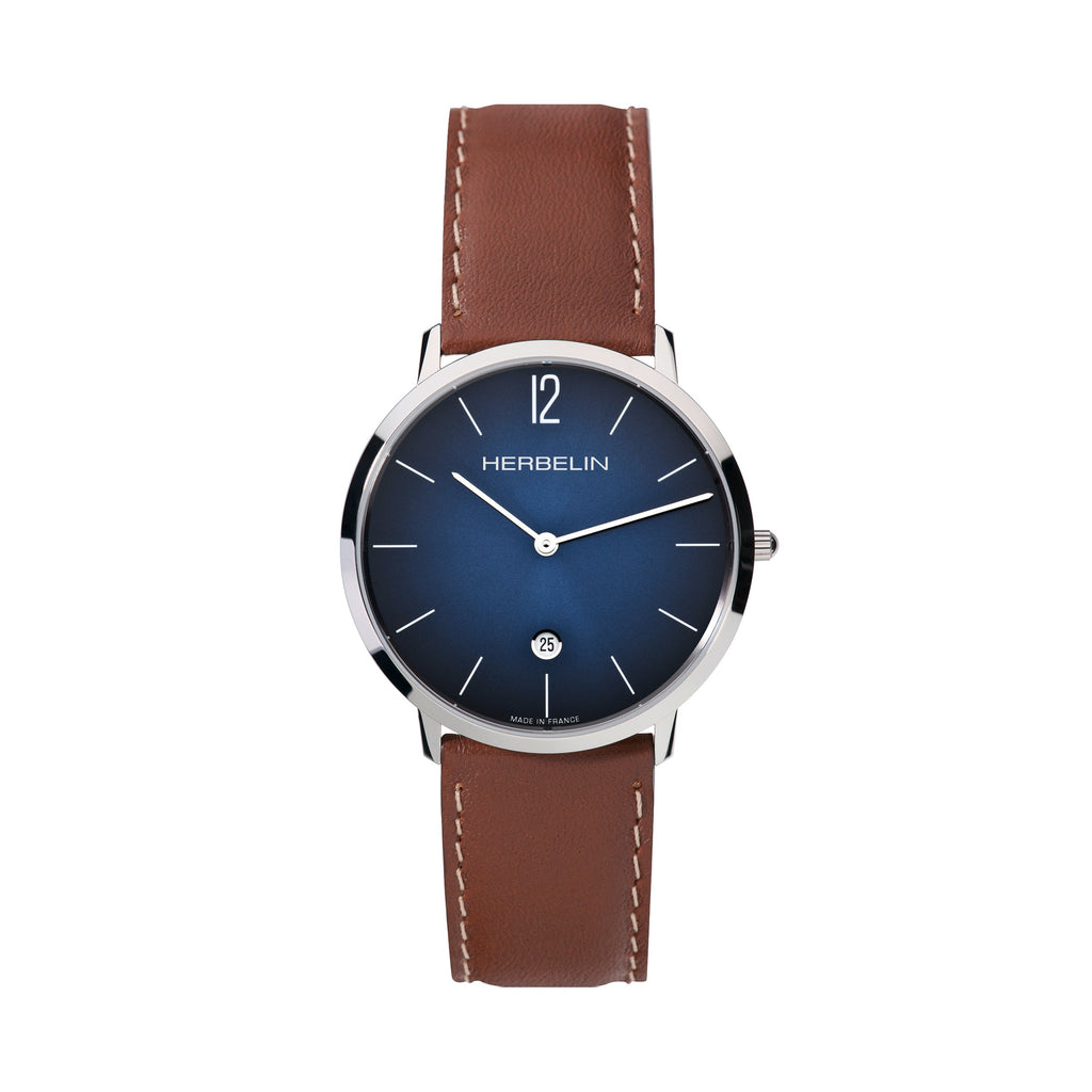 HERBELIN Men's City Leather Watch 19515AP15GD