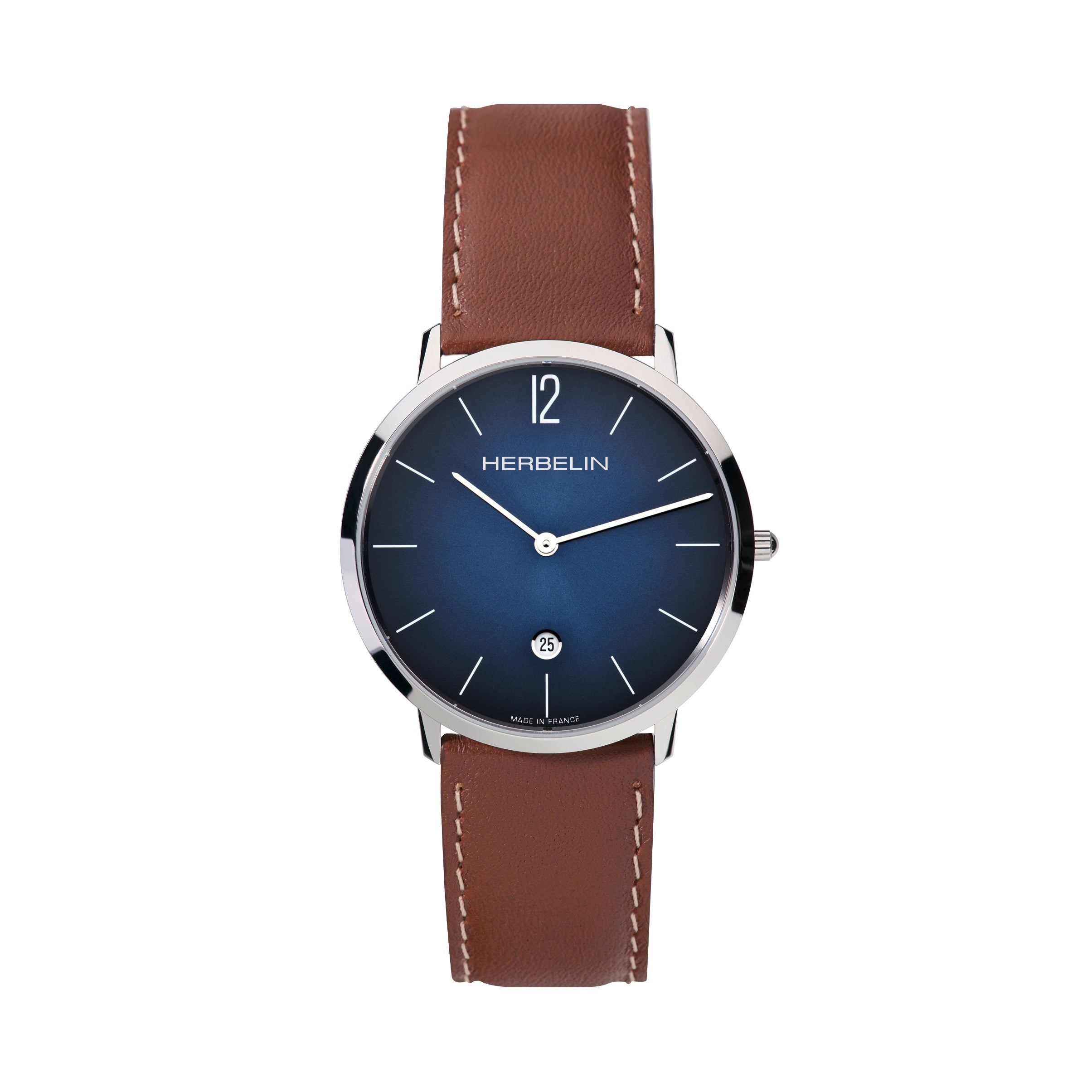 HERBELIN Men's City Leather Watch 19515AP15GD